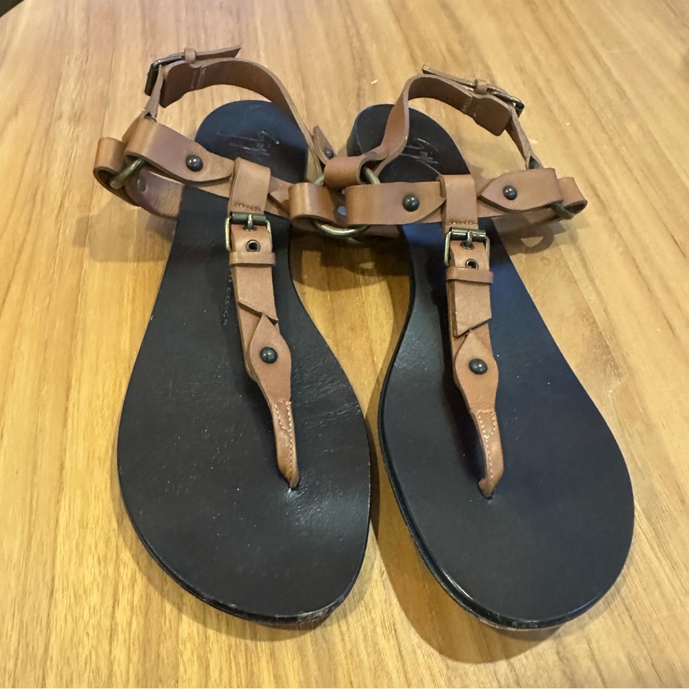 Giuseppe Zanotti Brown Leather Sandals